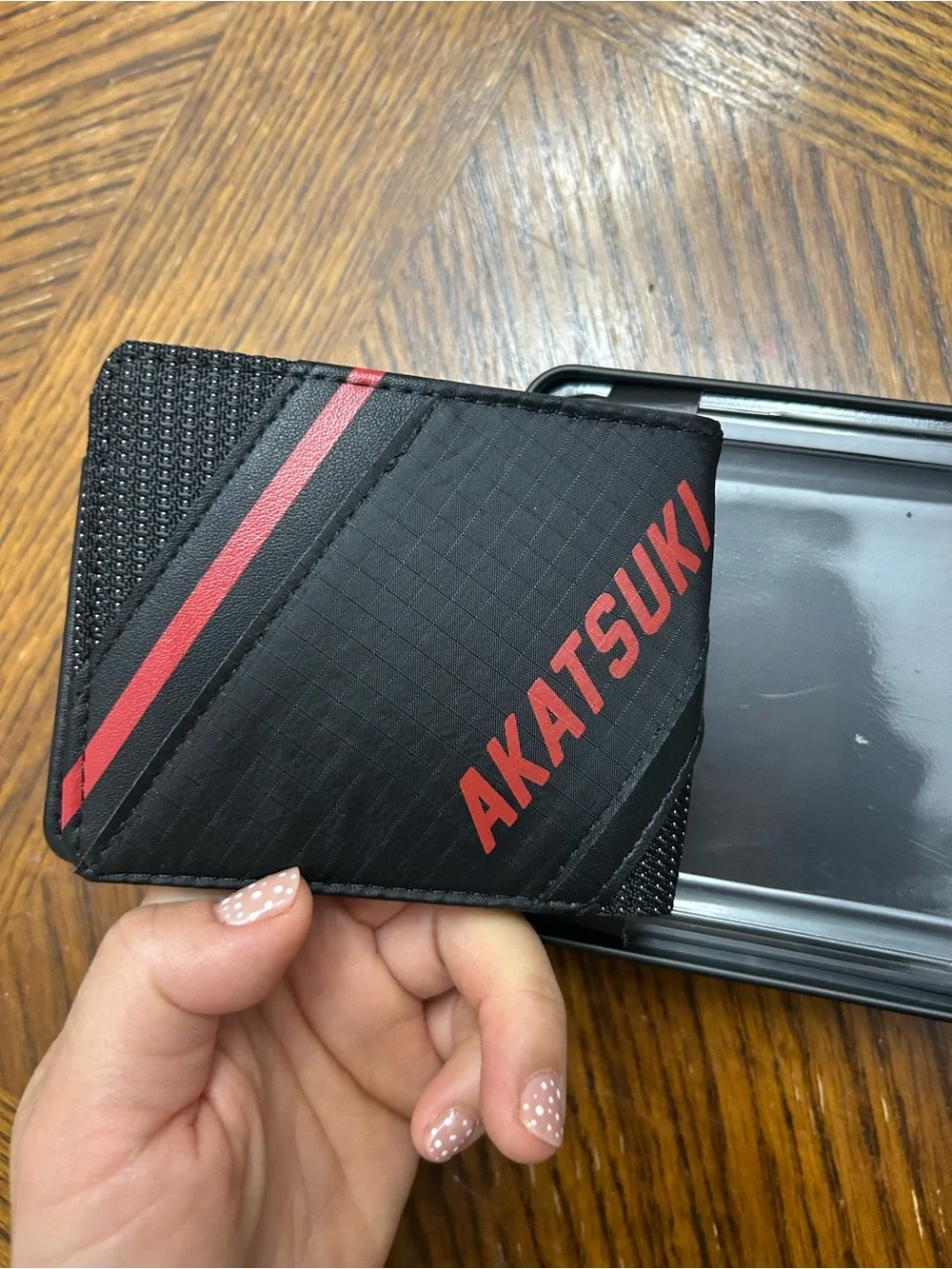 Limited edition Naruto Shippuden Bi-Fold Wallet with Red Akatsuki Emblem